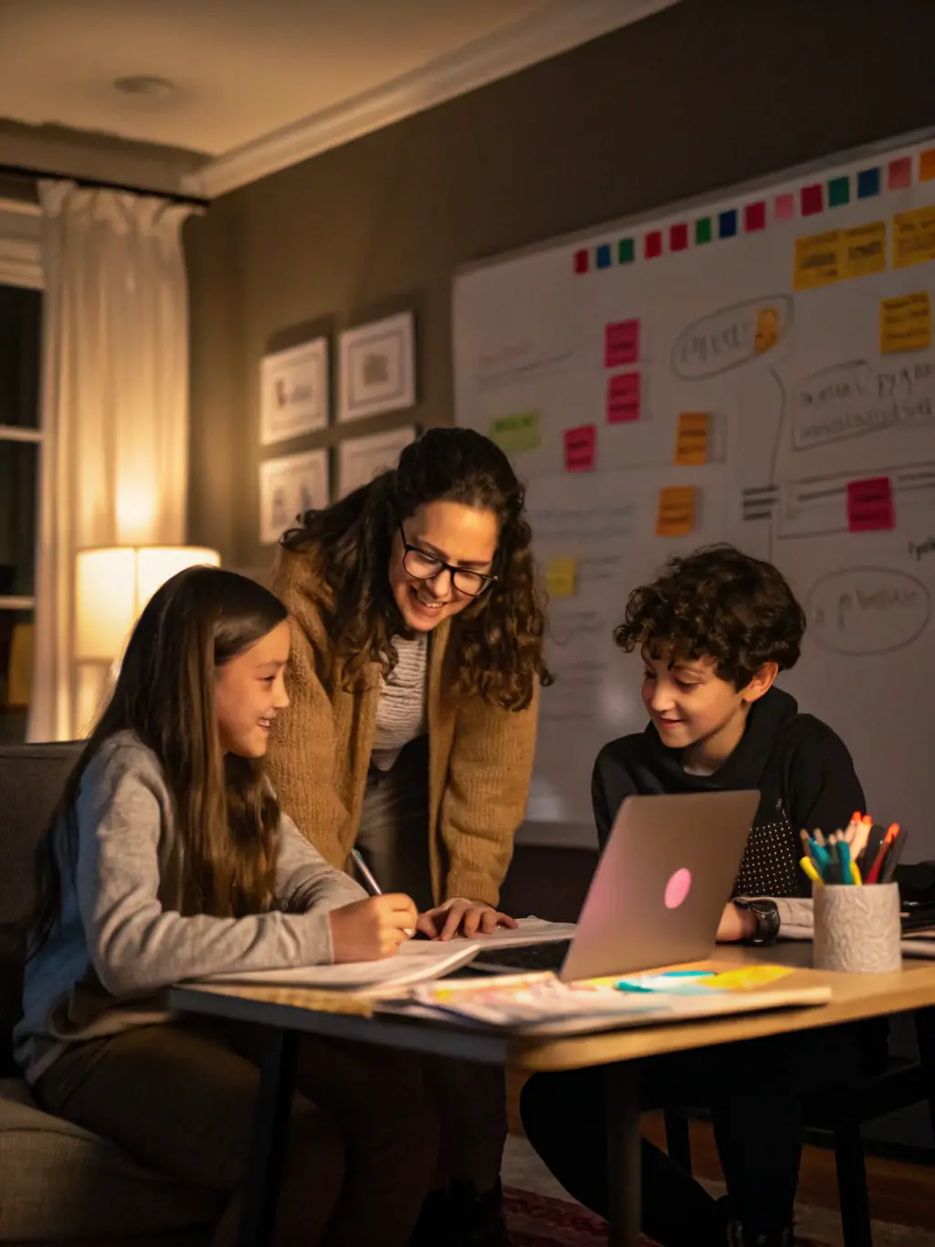 An image showcasing a small class size at IronMan Academy, emphasizing the benefits of a focused learning environment. The students are actively engaged in a lesson.